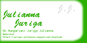 julianna juriga business card